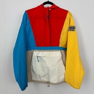 Teddy Fresh Color Block Windbreaker Pullover Size M